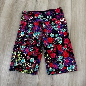 Calvin Klein Black and Multicolor Floral Shorts